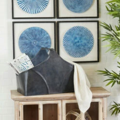 Discount 👍 Studio 350 Leather Modern Magazine Holder - 16 X 23 X 12 Grey 🔔