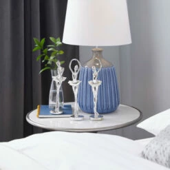 Flash Sale 🛒 Studio 350 Silver Polystone Glam Sculpture People (Set Of 3) - S/3 10.75", 11.75", 11.75"H 😀