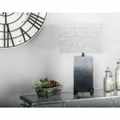 Flash Sale 🌟 Studio 350 Grey Polystone Modern Table Lamp 26 X 15 X 9 - 15 X 25 🥰