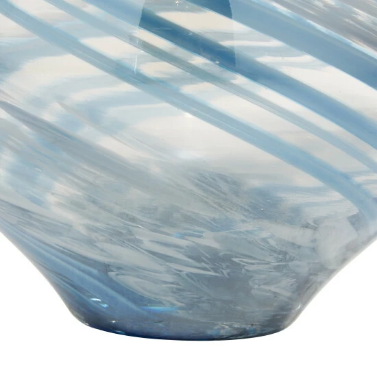 Hot Sale โค๏ธ Studio 350 Blue Glass Contemporary Vase (Set Of 2) - 7 X 7 X 10 โ - Image 6