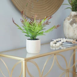 Best Pirce 😍 Studio 350 Beige Ceramic Contemporary Artificial Foliage 13 X 11 X 12 - 11 X 12 X 13 😍