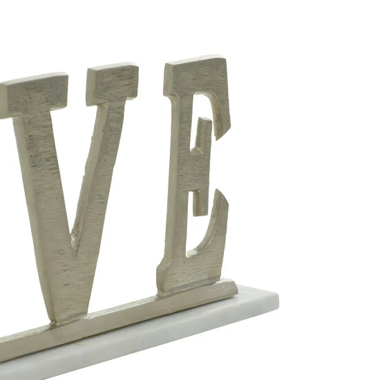 Brand new 🛒 Studio 350 Silver Aluminum Traditional Decorative Sign 8 X 20 X 2 - 20 X 2 X 8 🛒 - Image 6