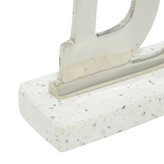 Hot Sale ✨ Studio 350 Silver Terrazzo Modern Decorative Sign 8 X 14 X 3 - 14 X 3 X 8 ❤️ - Image 4