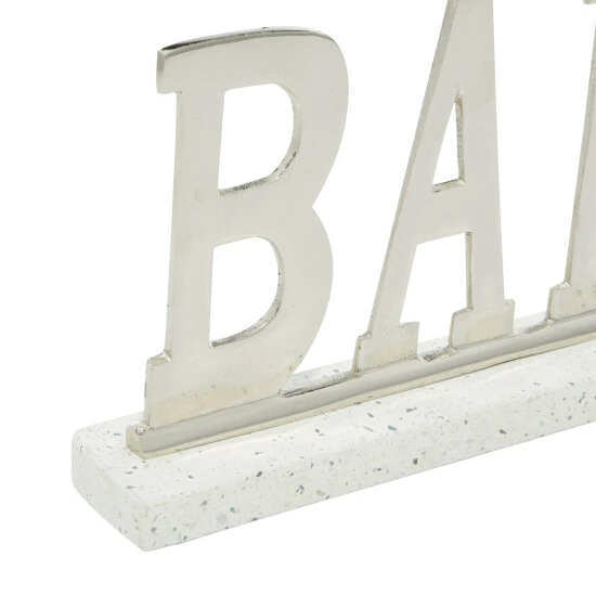 Hot Sale ✨ Studio 350 Silver Terrazzo Modern Decorative Sign 8 X 14 X 3 - 14 X 3 X 8 ❤️ - Image 5