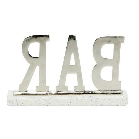 Hot Sale ✨ Studio 350 Silver Terrazzo Modern Decorative Sign 8 X 14 X 3 - 14 X 3 X 8 ❤️ - Image 7