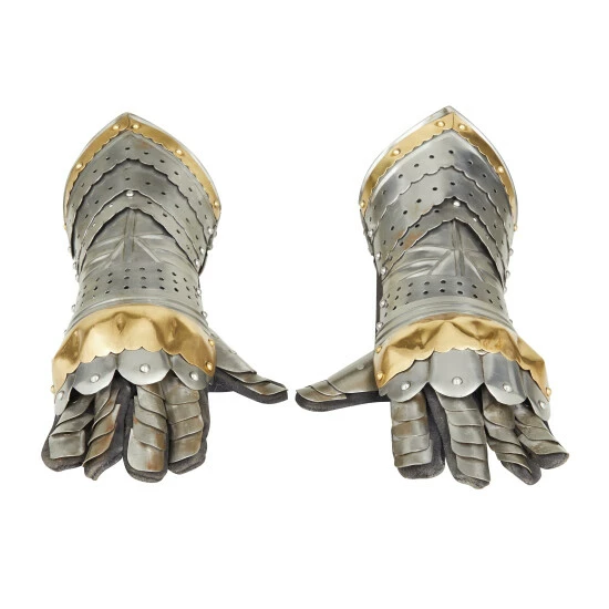 Discount ๐ Studio 350 Silver Iron Vintage Armor Gloves (Set Of 2) - 14 X 6 X 6 ๐ - Image 3