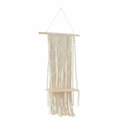 Brand new ๐ Studio 350 Cotton Bohemian Wall Shelf - 25 X 6 X 55 White ๐งจ