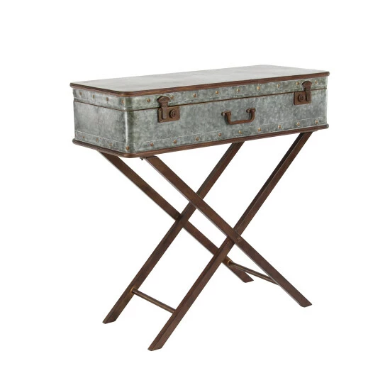 Best deal ๐ Studio 350 Grey Metal Farmhouse Accent Table 32 X 32 X 16 - 32 X 16 X 32 ๐งจ - Image 2