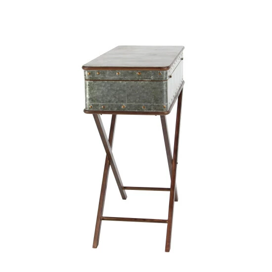Best deal ๐ Studio 350 Grey Metal Farmhouse Accent Table 32 X 32 X 16 - 32 X 16 X 32 ๐งจ - Image 5