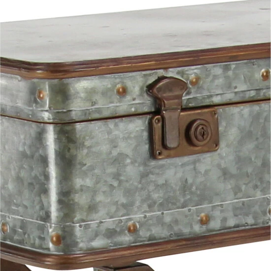 Best deal ๐ Studio 350 Grey Metal Farmhouse Accent Table 32 X 32 X 16 - 32 X 16 X 32 ๐งจ - Image 6