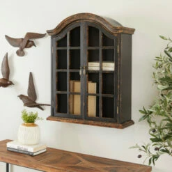 Best deal ⭐ Studio 350 Black Wood Traditional Wall Shelf - 22 X 8 X 28 🧨