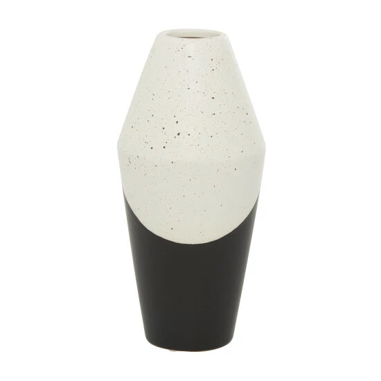 New ๐ Studio 350 Black Ceramic Contemporary Vase 12 X 6 X 6 ๐งจ - Image 3