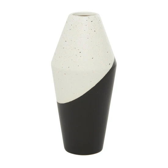 New ๐ Studio 350 Black Ceramic Contemporary Vase 12 X 6 X 6 ๐งจ - Image 4