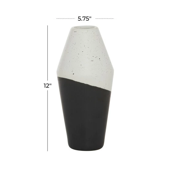 New ๐ Studio 350 Black Ceramic Contemporary Vase 12 X 6 X 6 ๐งจ - Image 7