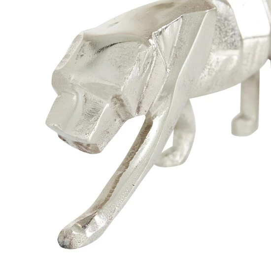 Best deal 💯 Studio 350 Silver Aluminum Contemporary Sculpture Leopard (Set Of 2) - S/2 10.25", 12"W ✨ - Image 4