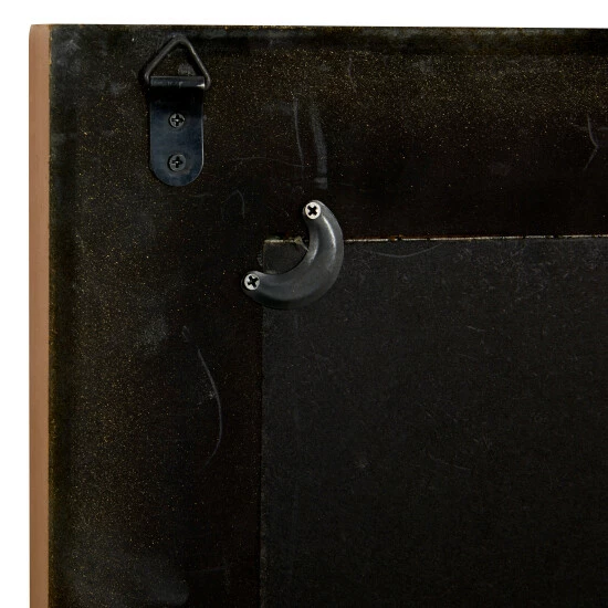 Brand new ๐ Studio 350 Rectangular Gold Metal Beaded And Mirror Framed Botanical Wall Art 19 X 28 - 19 X 2 X 28 ๐ - Image 7