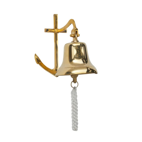 Cheapest 😍 Studio 350 Brass Nautical Bell - 7 X 10 X 10 Silver 💯 - Image 2