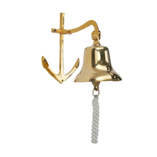 Cheapest 😍 Studio 350 Brass Nautical Bell - 7 X 10 X 10 Silver 💯 - Image 3