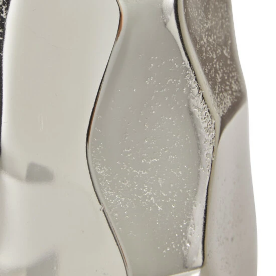 Budget 💯 Studio 350 Silver Aluminum Geometric Vase 15 X 6.75 ✨ - Image 4