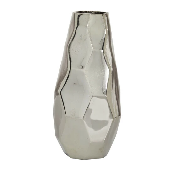 Budget 💯 Studio 350 Silver Aluminum Geometric Vase 15 X 6.75 ✨ - Image 7