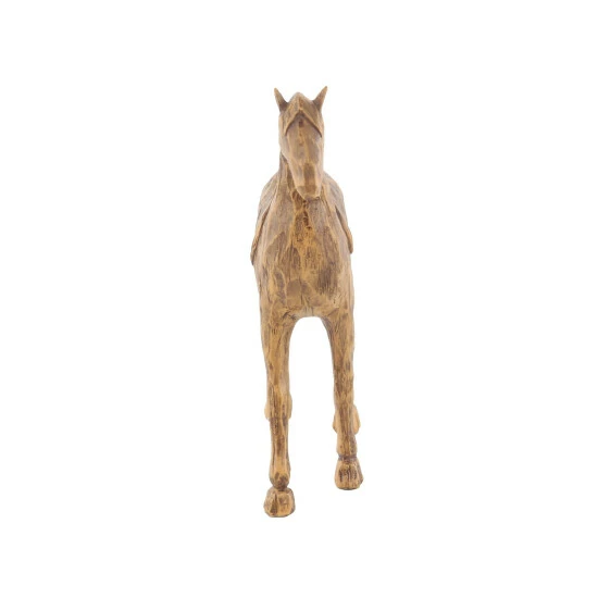 Discount π― Studio 350 Tan Polystone Carved Texture Horse Family Sculptures Set Of 2: 7 10 - 9 X 2 X 10, 7 X 2 X 7 π― - Image 4