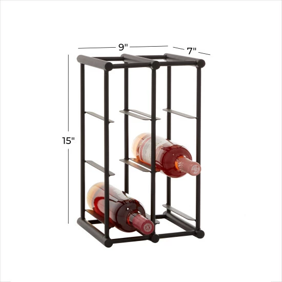 Best reviews of ⌛ Studio 350 Black Iron Industrial Wine Rack 15 X 9 X 8 - 9 X 8 X 15 😀 - Image 7