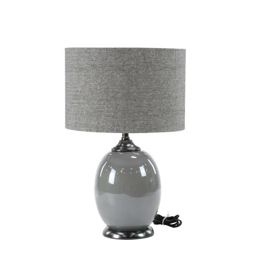 Best reviews of 🥰 Studio 350 Modern 23 X 15 Inch Matte Gunmetal Gray Table Lamp With Linen Shade 😉 - Image 2