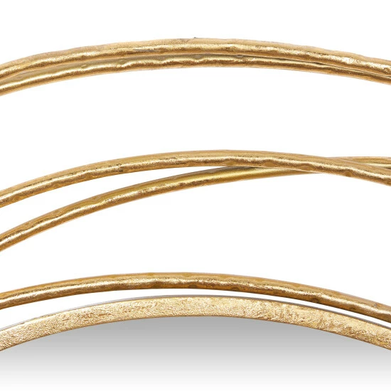 Cheapest ✨ Studio 350 Gold Metal Contemporary Wall Mirror 38 X 40 X 1 - 40 X 1 X 38Round 😀 - Image 4