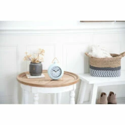 New 🛒 Studio 350 Iron Farmhouse Clock 9 X 6 X 3 - 6 X 3 X 9 Round Blue ⭐