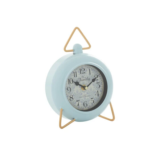 New 🛒 Studio 350 Iron Farmhouse Clock 9 X 6 X 3 - 6 X 3 X 9 Round Blue ⭐ - Image 2