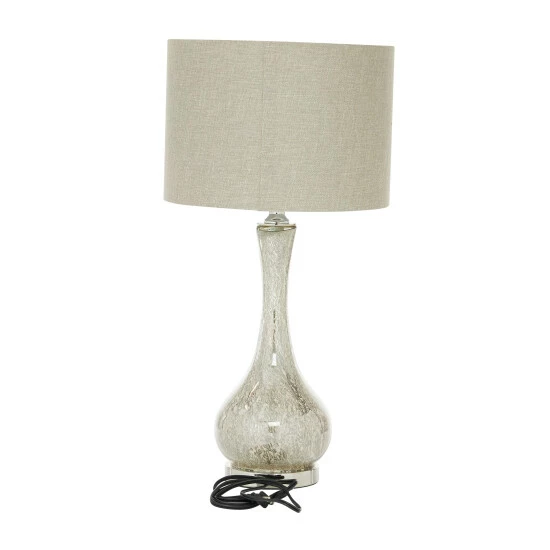 Deals โ Studio 350 Silver Glass Glam Table Lamp 28 X 14 X 14 - 14 X 14 X 28 โ๏ธ - Image 6