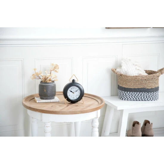 New 🛒 Studio 350 Iron Farmhouse Clock 9 X 6 X 3 - 6 X 3 X 9 Round Blue ⭐ - Image 7