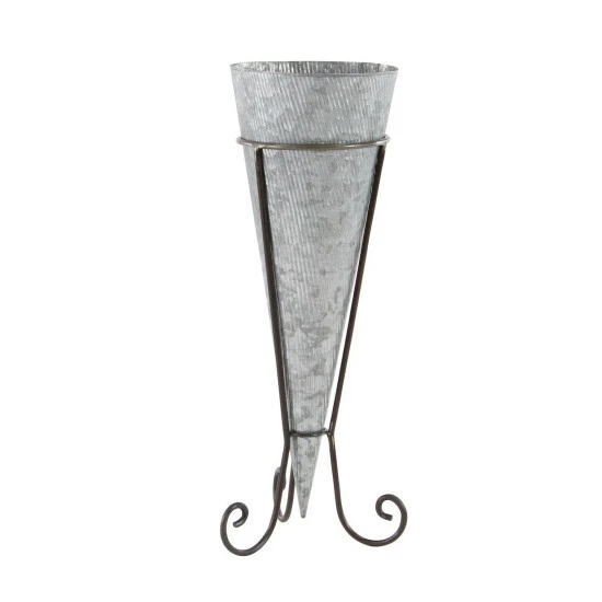 Wholesale โ๏ธ Studio 350 Set Of 3 Farmhouse 22, 26, And 29 Inch Cone Planters With Stands ๐ฅ - Image 2