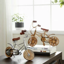 Cheap 🌟 Studio 350 Multi Iron Vintage Sculpture Bicycle (Set Of 2) - 4 X 10 X 8 ✨