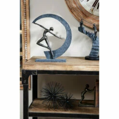 Flash Sale 👍 Studio 350 Grey Resin Modern Sculpture People 15 X 12 X 3 - 12 X 3 X 15 😀