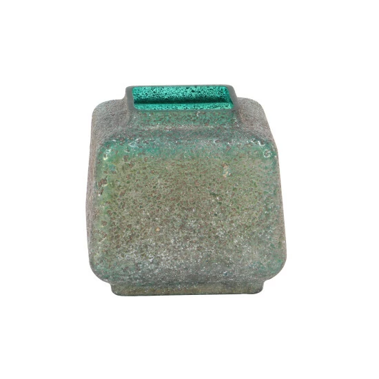 Discount 🥰 Studio 350 10 X 9 Inch Modern Glass Beveled Square Gray Vase Grey 😀 - Image 3