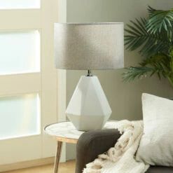 Best deal ❤️ Studio 350 Grey Cement Modern Table Lamp 22 X 14 X 14 ⭐