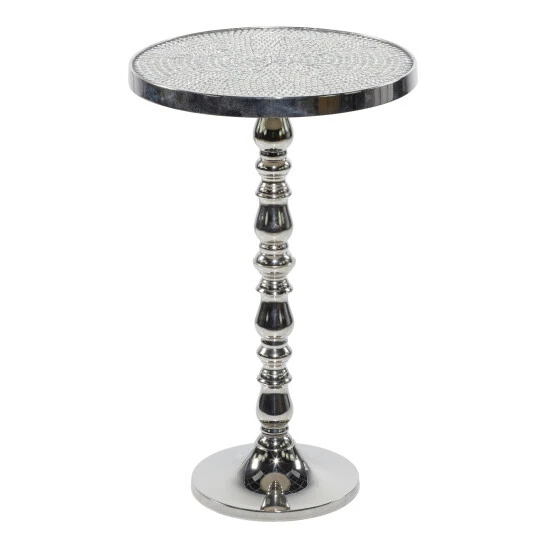 Best deal ⭐ Studio 350 Silver Aluminum Glam Accent Table 26 X 16 X 16 - 16 X 16 X 26Round ✨ - Image 3