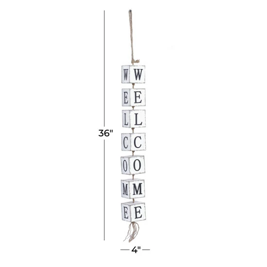 Cheap ๐ฅฐ Studio 350 White Wood Coastal Wall Decor 36 X 3 X 4 - 3 X 4 X 36 ๐งจ - Image 5