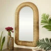 Outlet 🛒 Studio 350 Brown Iron Bohemian Wall Mirror - 27 X 3 X 48 ✨