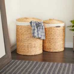 Best reviews of 🤩 Studio 350 Brown Sea Grass Traditional Storage Basket (Set Of 2) - 18 X 18 X 25 Round ✨