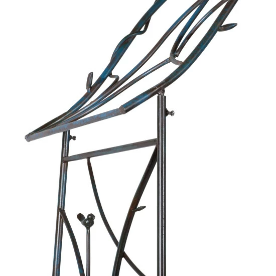 Buy 🎉 Studio 350 Black Metal Traditional Garden Arbor 103 X 42 X 16 - 42 X 16 X 103 👍 - Image 4