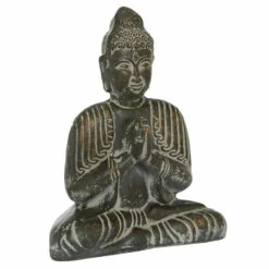 Best Sale ✨ Studio 350 Dolomite Rustic Sculpture Buddha 16 X 13 X 7 - 13 X 7 X 16 Cream 💯