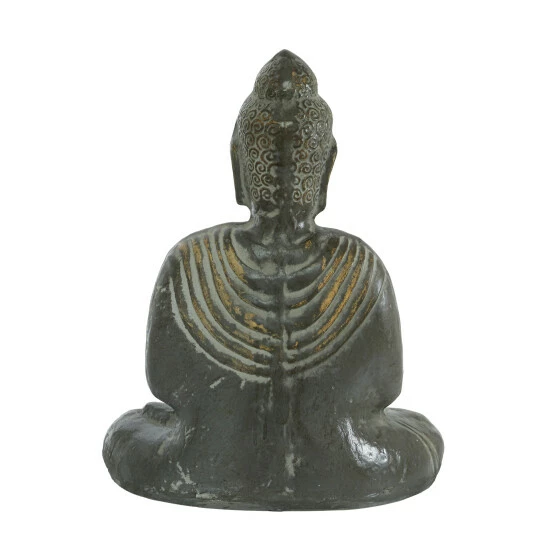 Best Sale ✨ Studio 350 Dolomite Rustic Sculpture Buddha 16 X 13 X 7 - 13 X 7 X 16 Cream 💯 - Image 7