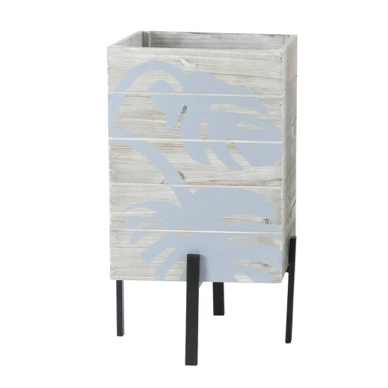 Deals 👏 Studio 350 Brown Wood Contemporary Planter Set Of 3 23 X 15 X 15 👍 - Image 7