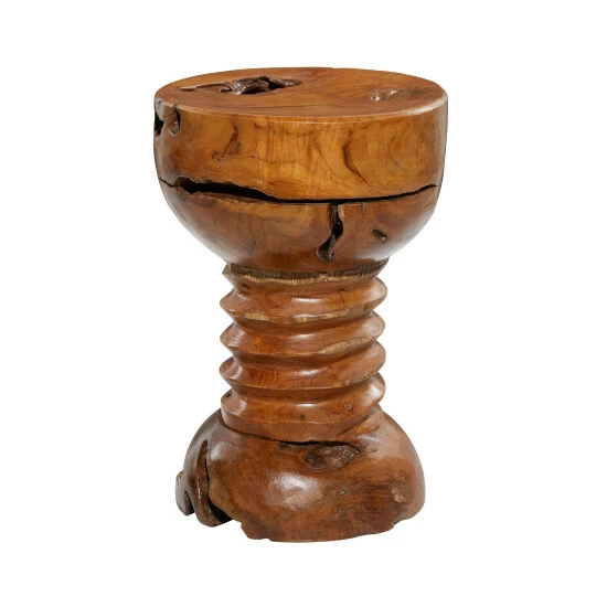Discount 🥰 Studio 350 Teak Wood Rustic Stool 20 X 13 - 13 X 13 X 20 🔔 - Image 3