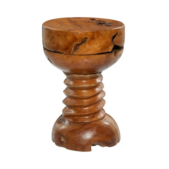 Discount 🥰 Studio 350 Teak Wood Rustic Stool 20 X 13 - 13 X 13 X 20 🔔 - Image 8
