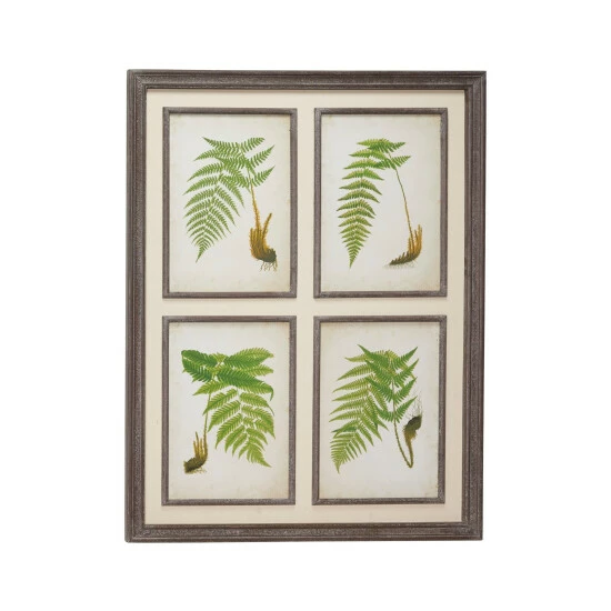 Discount ✔️ Studio 350 Large Rectangular Vintage Style Green Fern Illustrations Wall Art, 31.5 X 41.5 - 32 X 1 X 42 ❤️ - Image 2