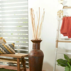 Best Pirce 👏 Studio 350 White Wood Bohemian Natural Foliage (Set Of 2) - 7 X 5 X 60 😍