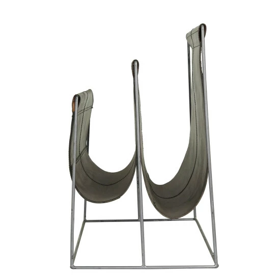 Promo ๐งจ Studio 350 Leather Modern Magazine Holder - 22 X 21 X 14 Black ๐ - Image 2